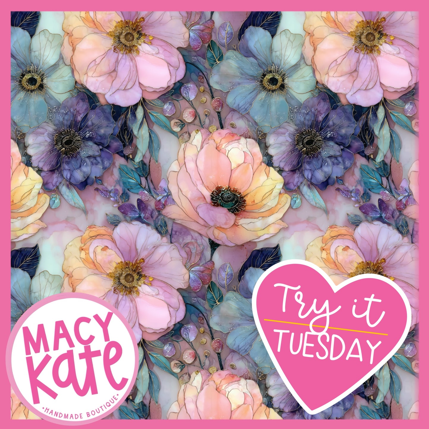 TRY IT Glitter Floral TryItTuesday8.25
