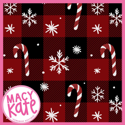 Candy Cane Plaid *MOMMY* XMAS Cute&Colorful7.24