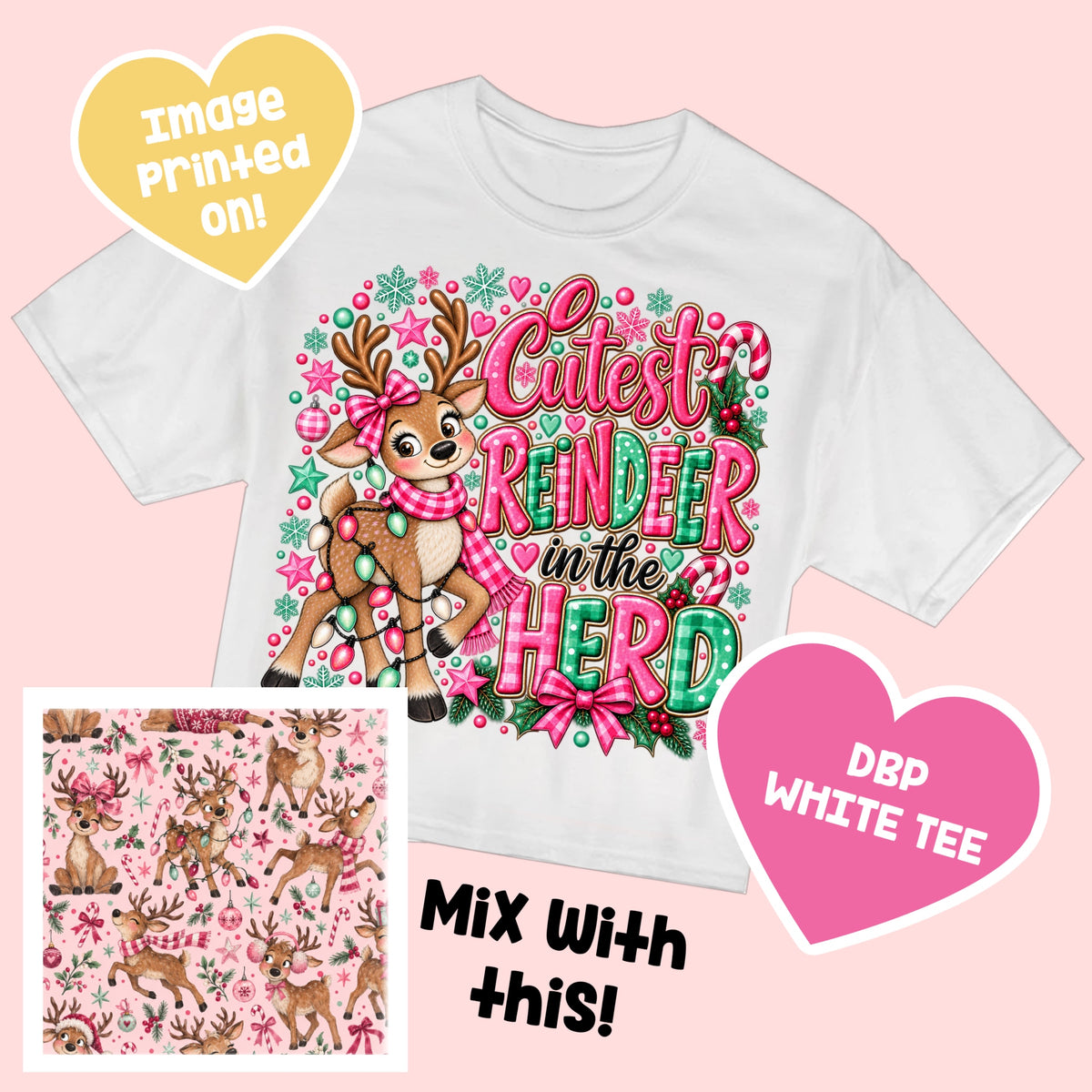 Pink Reindeer TEE TryItTuesday9.15