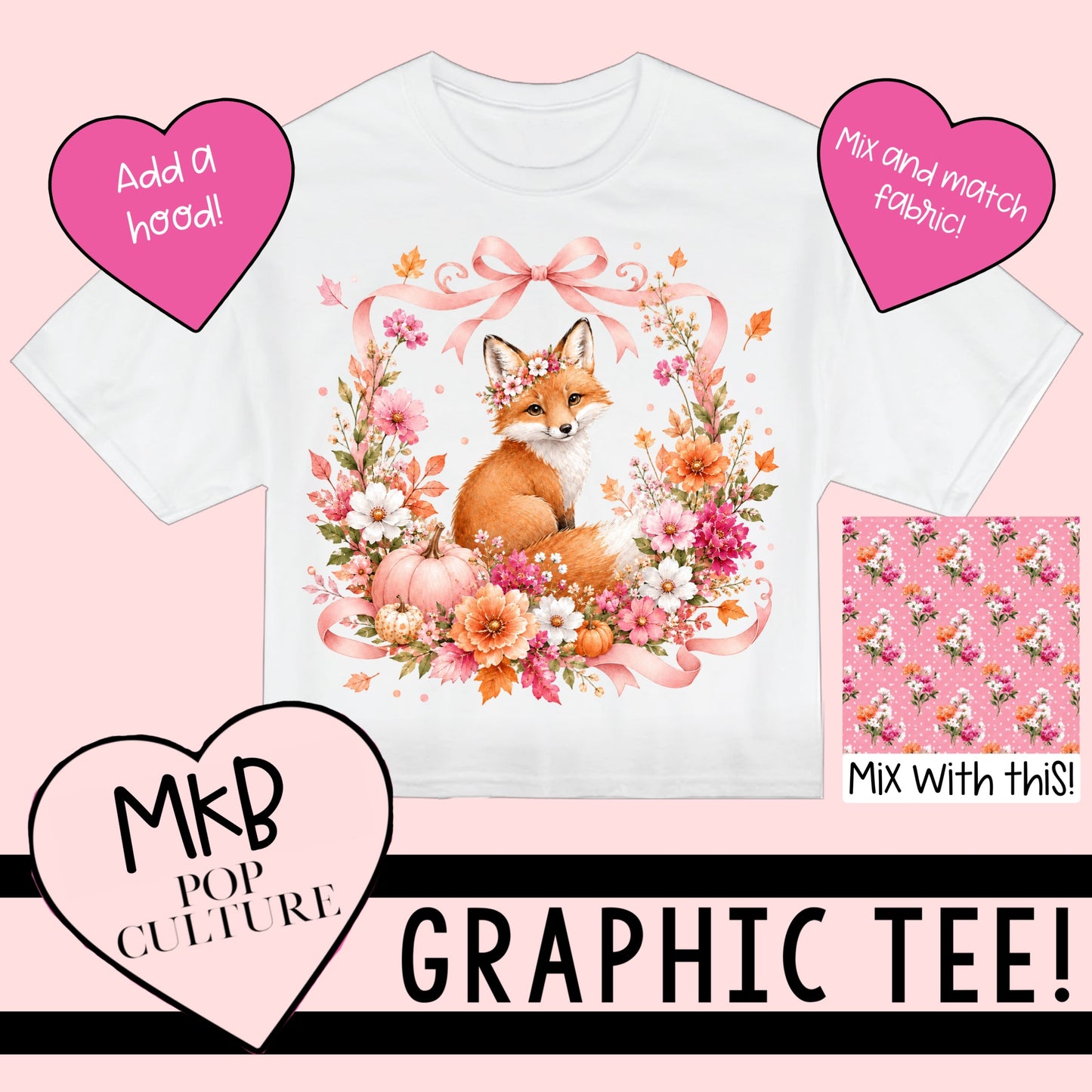 Fox Floral TEE PinkDay6.23