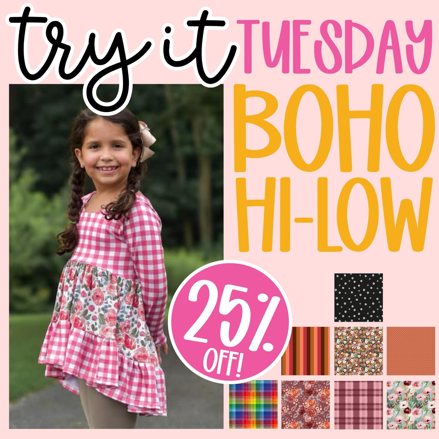 BOHO Green Floral TryItTuesday6.30