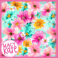 Turquoise Floral  ALittleBit10.16