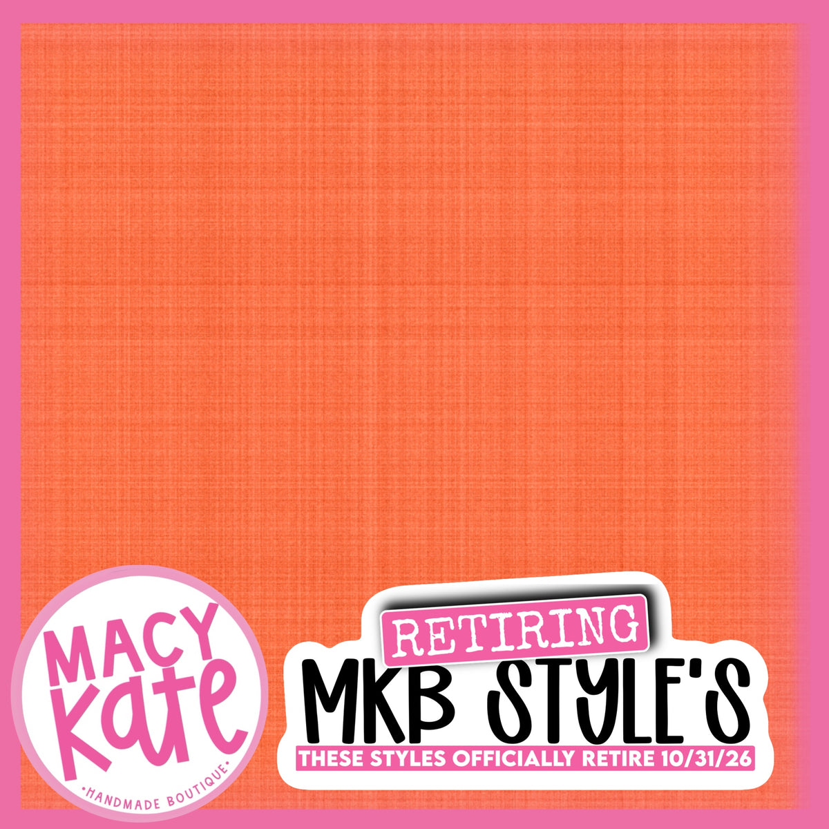 SS Orange {Faux} Linen ALittleBit10.16