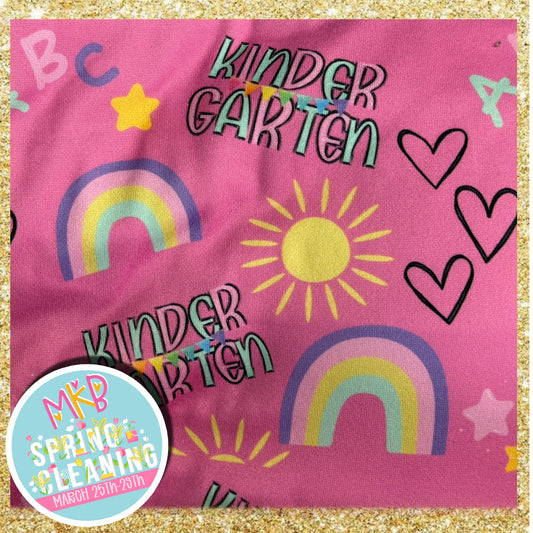 Kindergarten (Pink/Rainbows) SpringCleaning3.25