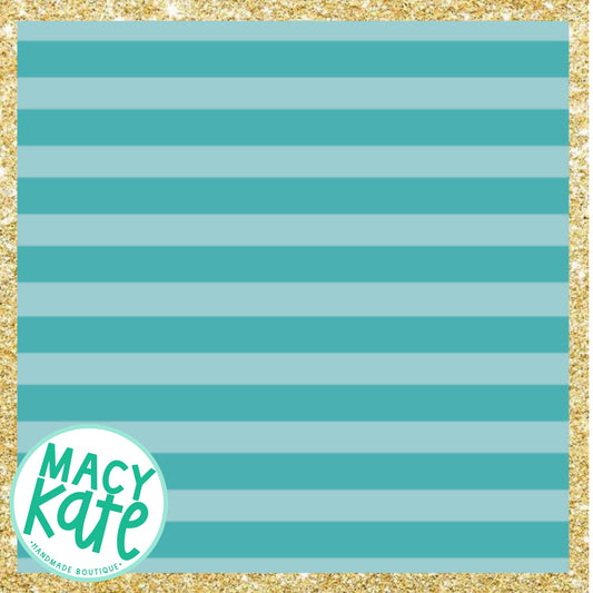 Turquoise 2-tone Stripe *MOMMY* *FLASHBACK* FebHYS2.18