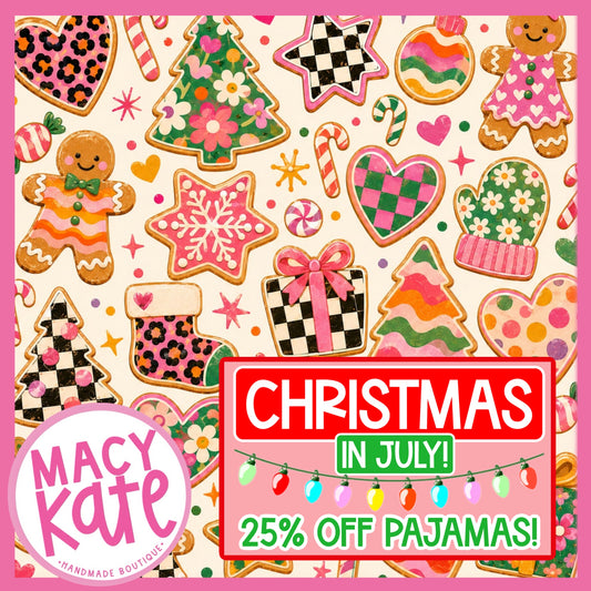 Modern Sugar Cookie PAJAMAS XMASYellow Cute&Colorful7.24