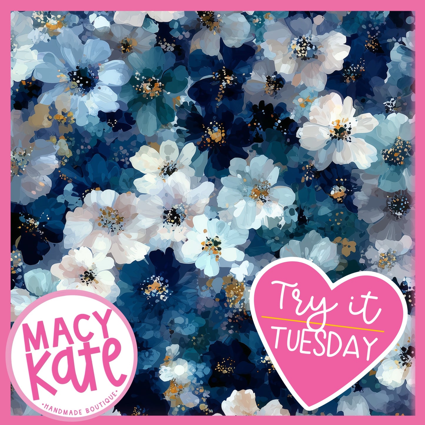 TRY IT Blue Floral TryItTuesday8.25