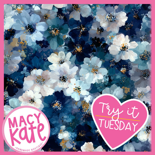 TRY IT Blue Floral TryItTuesday8.25