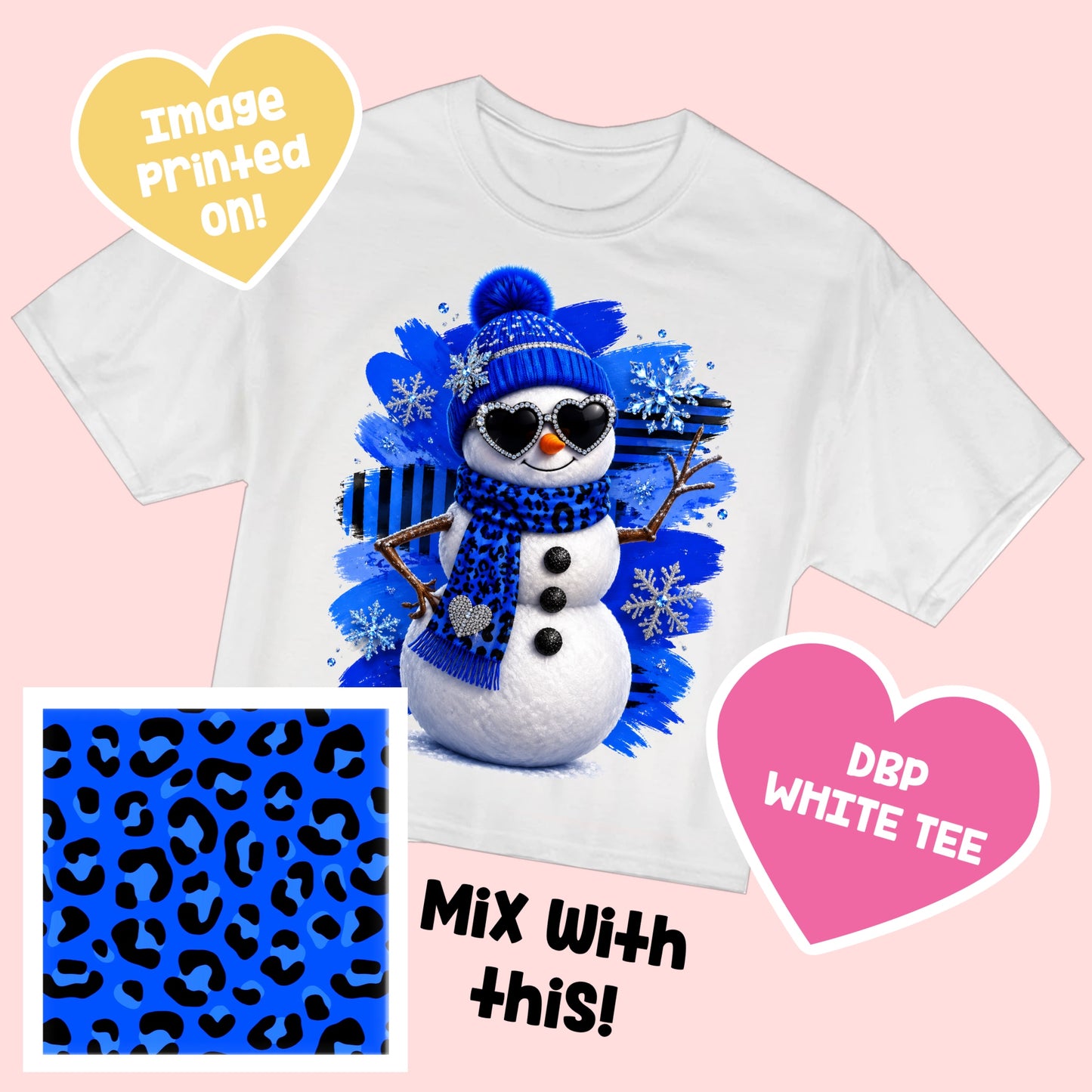 Leopard Snowman TEE AwesomeAutumn8.21