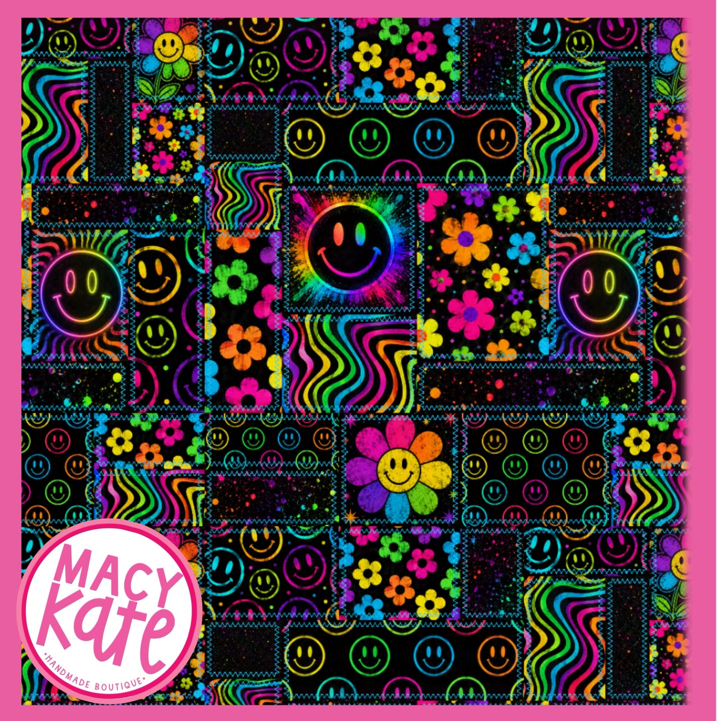 Neon Patchwork ColorMeHappy6.26