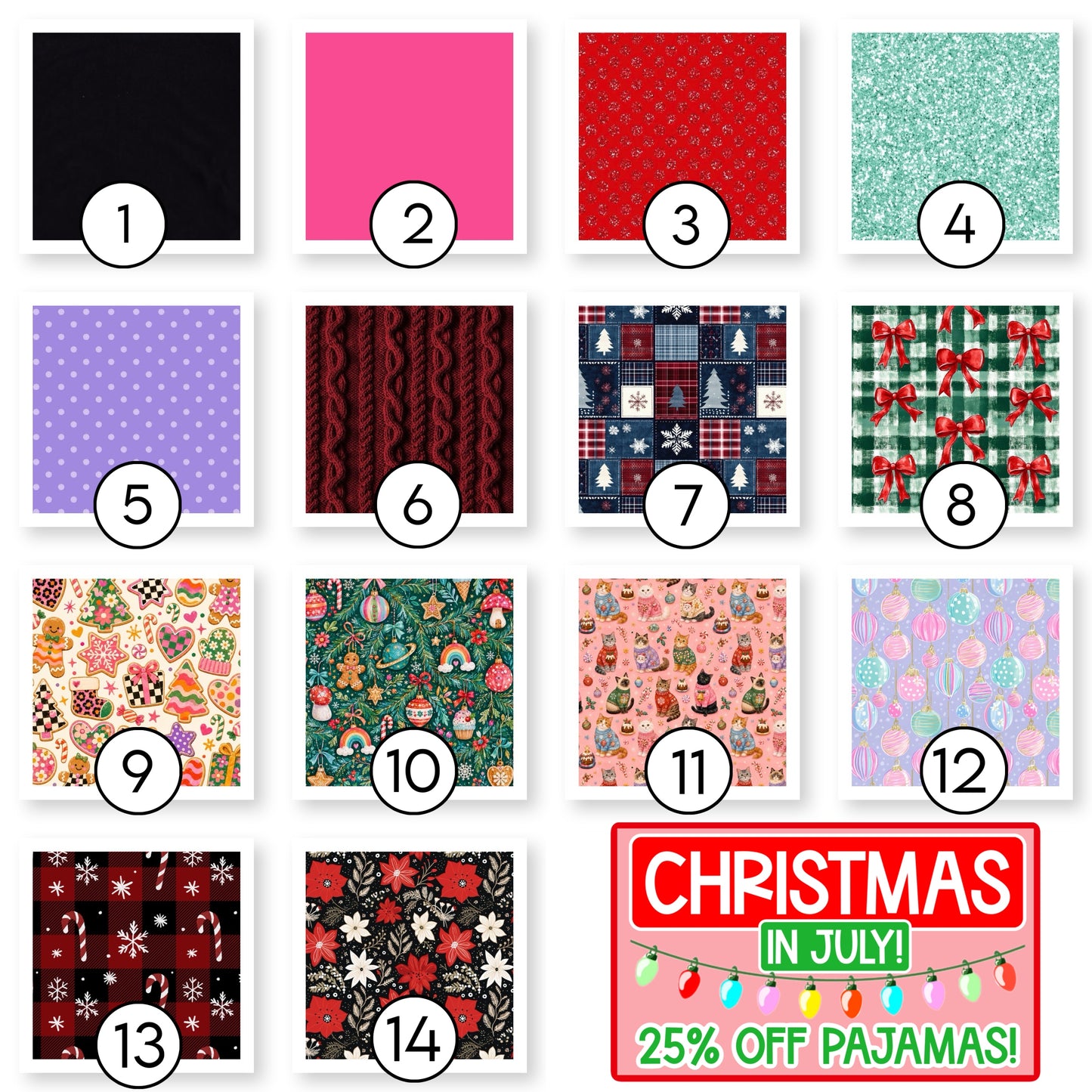 Mix PASS PAJAMAS XMAS Cute&Colorful7.24