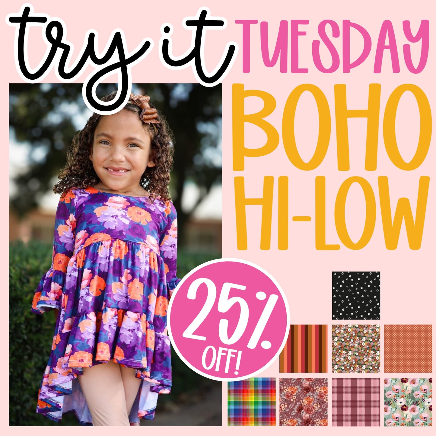 BOHO Mauve Plaid TryItTuesday6.30