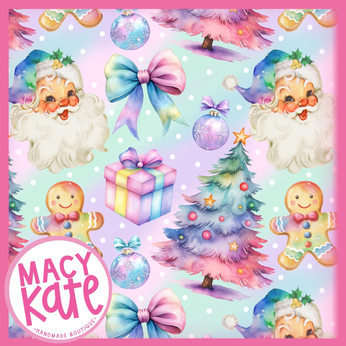 Merry Watercolor *MOMMY* MerryPINKmas9.18