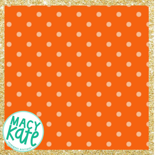Orange 2-tone Dot *MOMMY* NEW FebHYS2.18