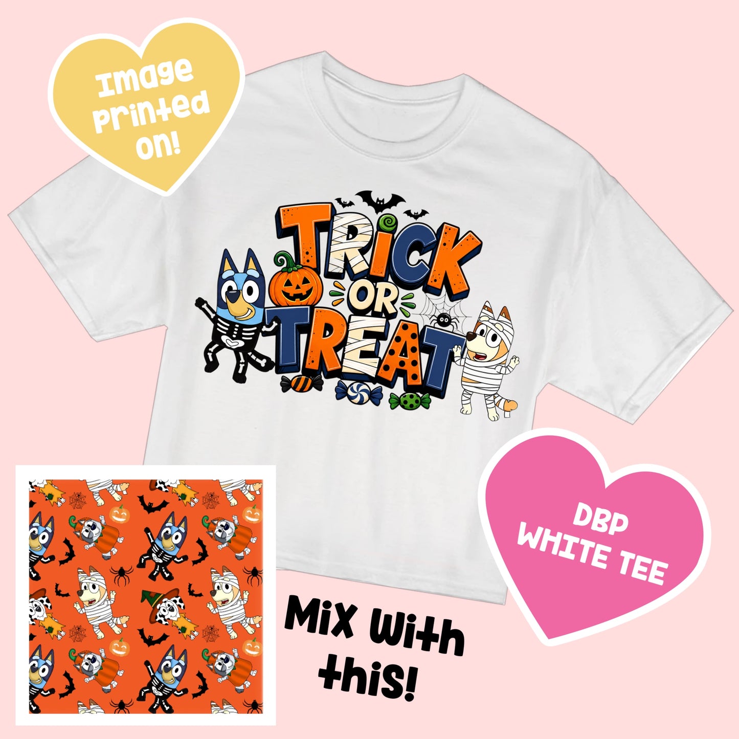 Bluey TEE HalloweenCharacters8.5
