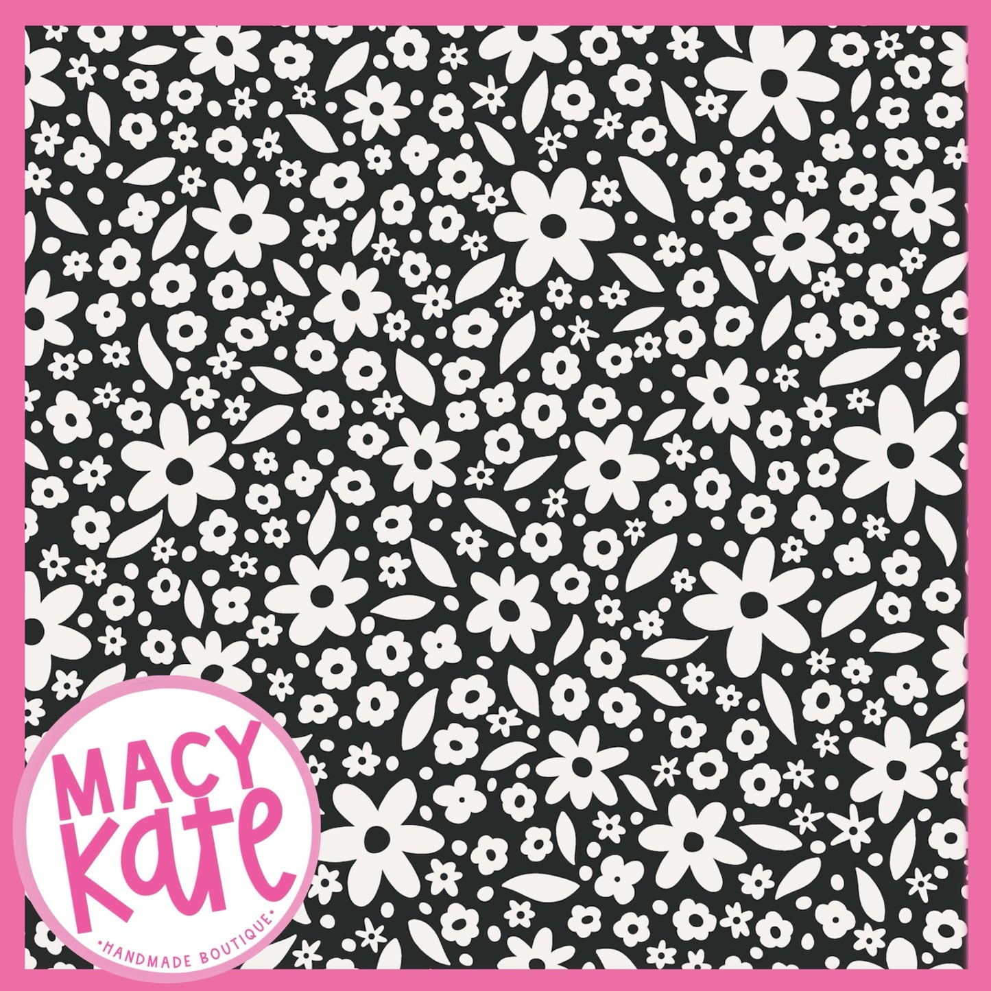 Dainty Monochrome Floral Cute&Colorful7.24