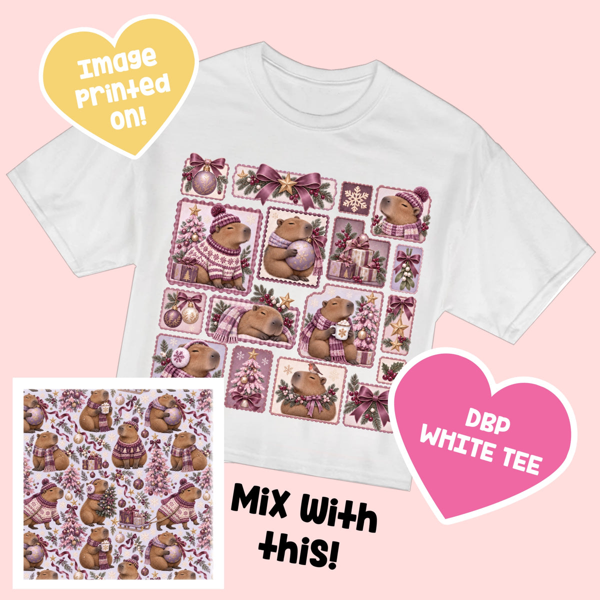 Cappy Holidays TEE MerryPINKmas9.18