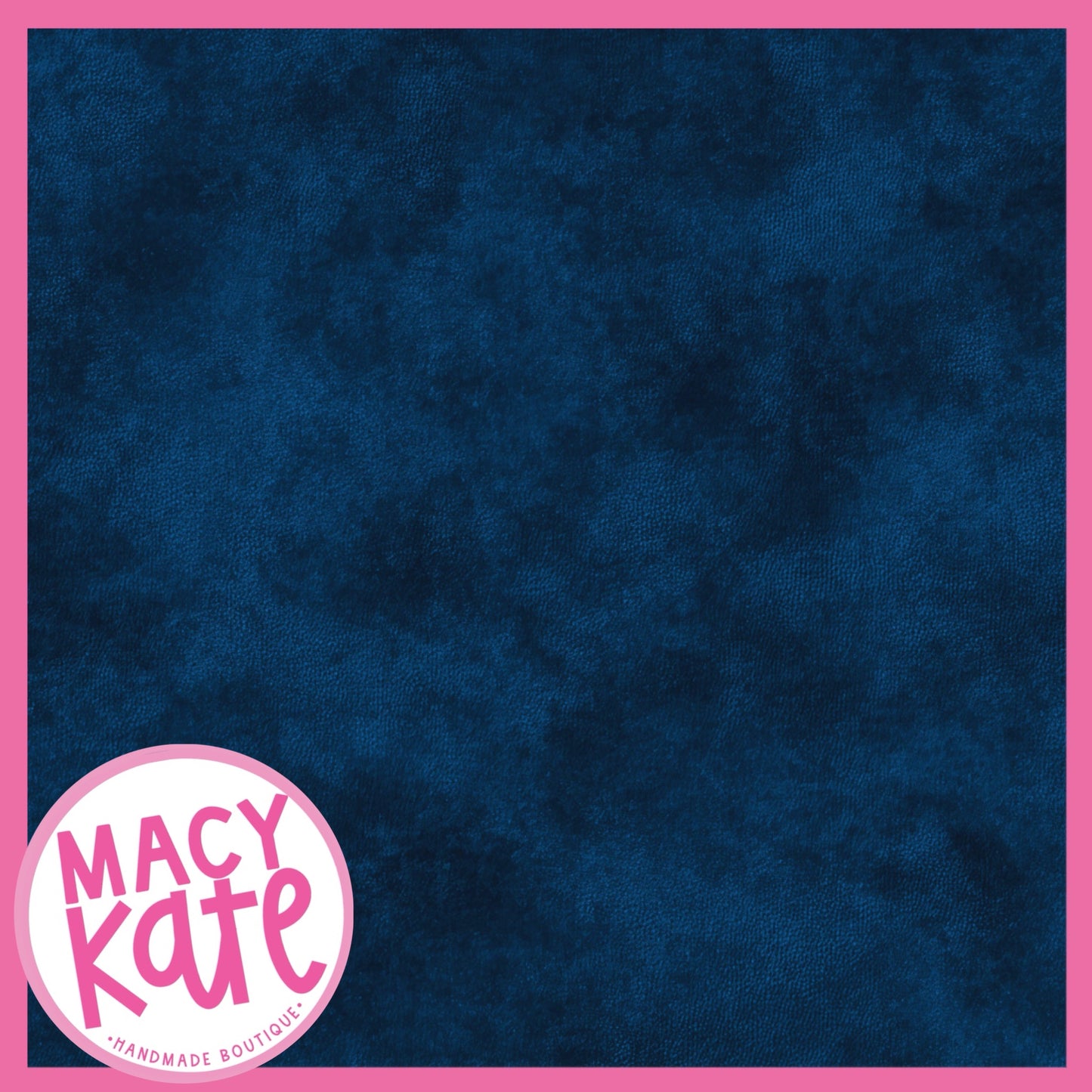 Navy Faux Velour ChangingSeasons7.9
