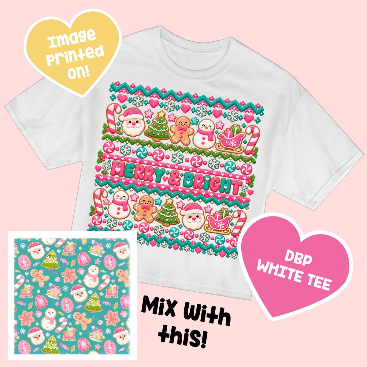 Merry & Bright TEE MerryPINKmas9.18