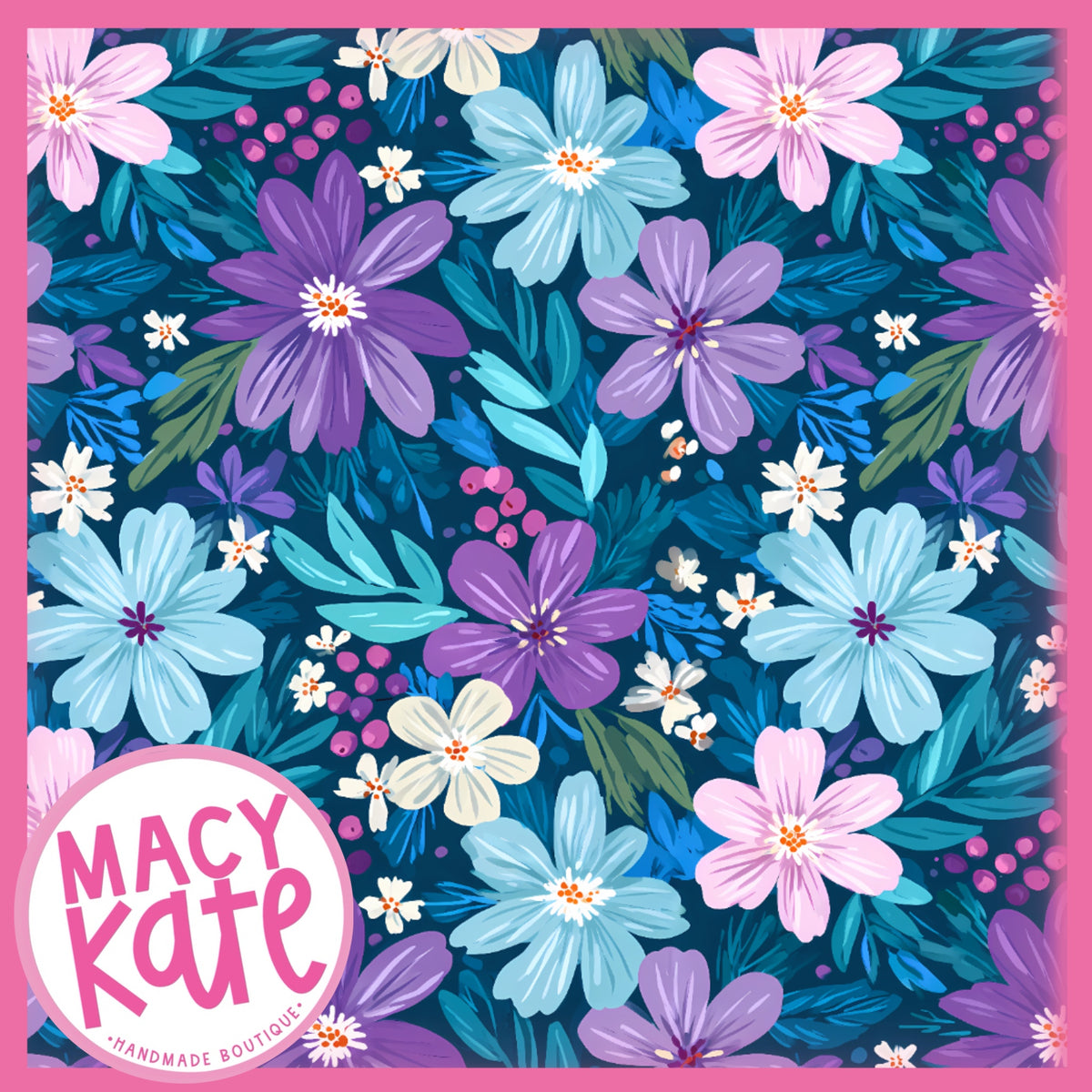 Purple/Blue Floral (PINK) TeamVTeam9.23
