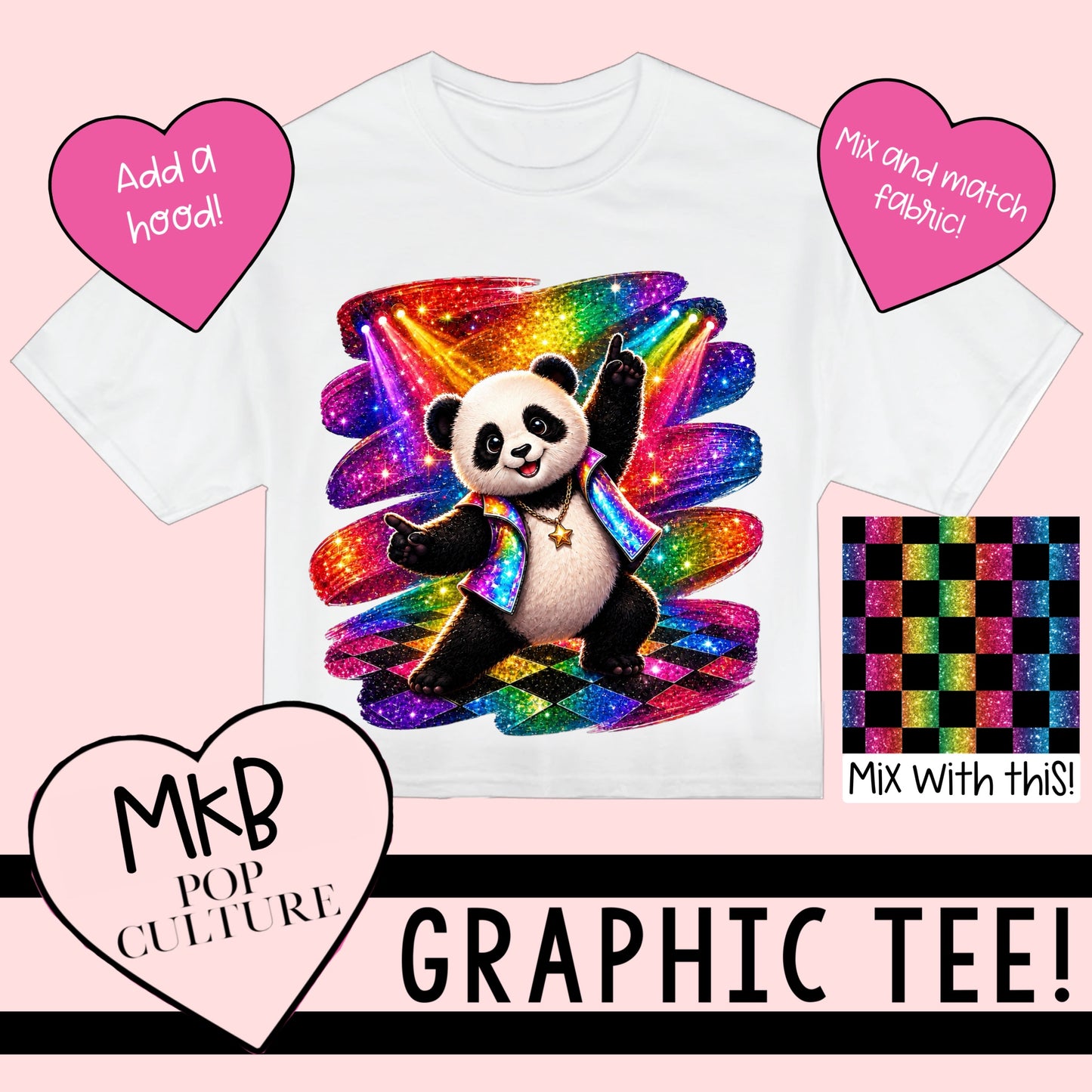 CP Panda Party TEE Rainbow6.19