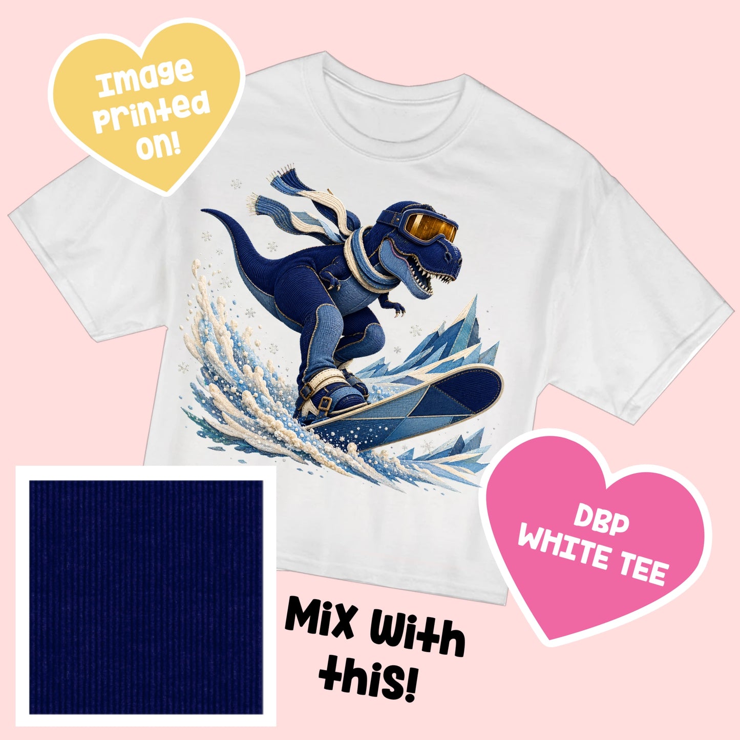 Dino Snowboarder TEE FallMagic7.30