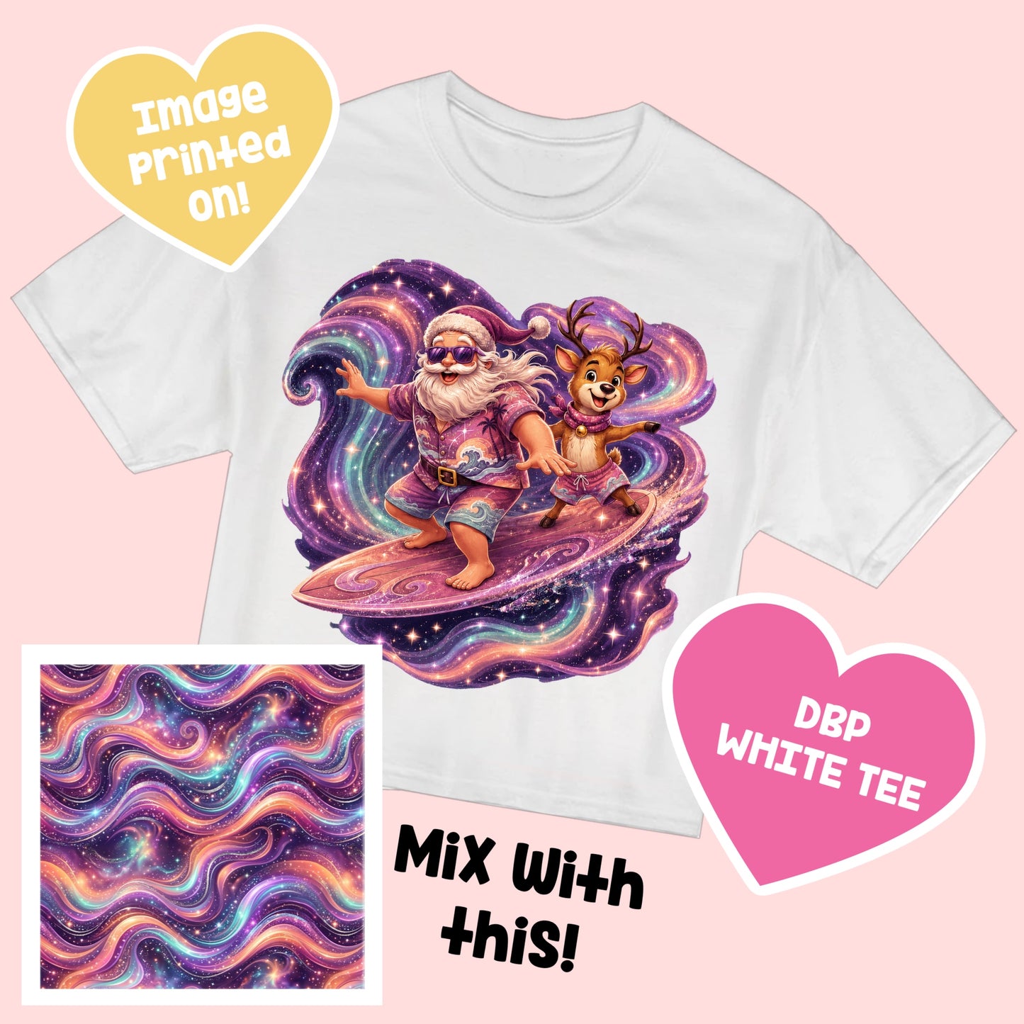 Surfing Santa TEE GOLDExclusive8.3