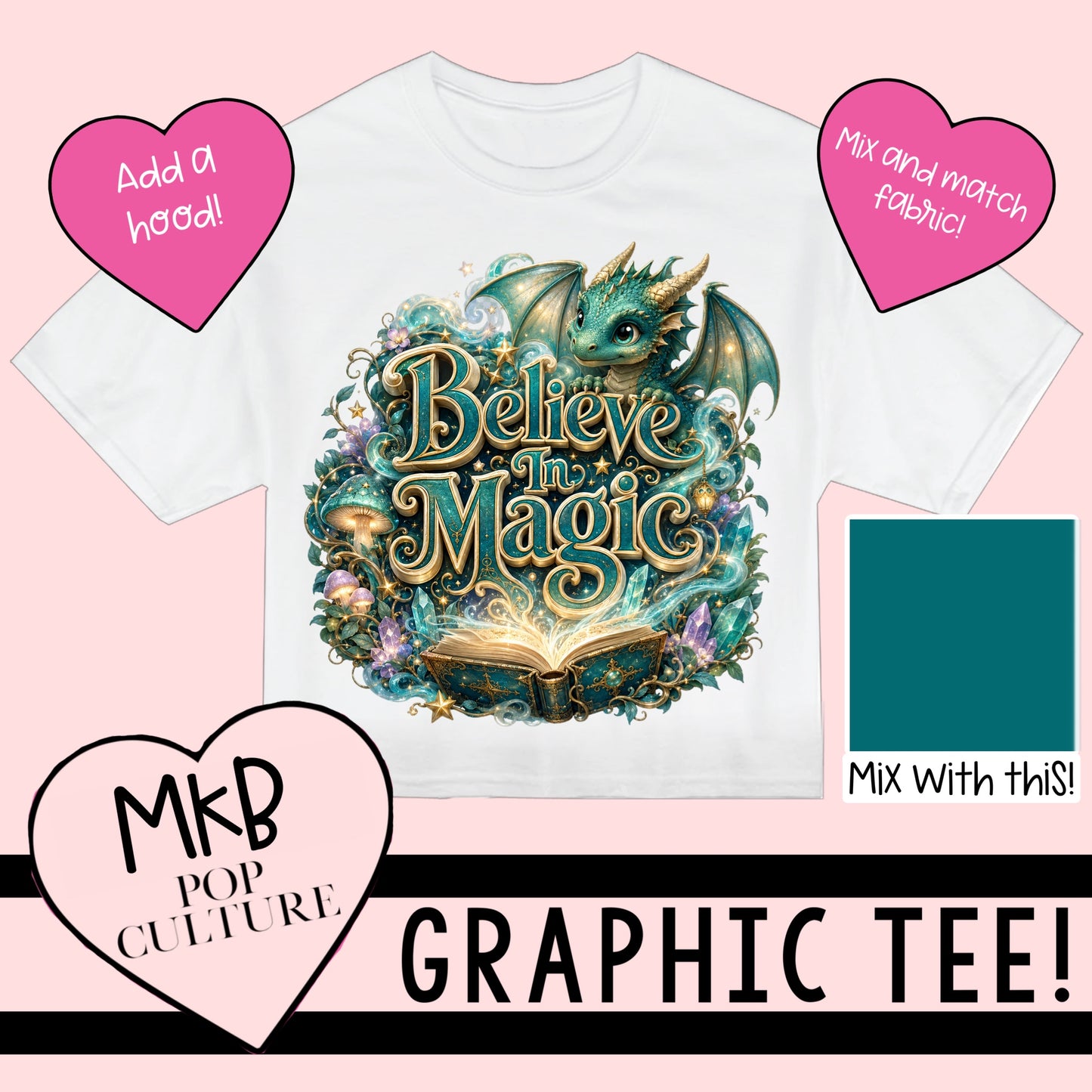 Believe in Magic TEE MiniSolidStockUp6.15