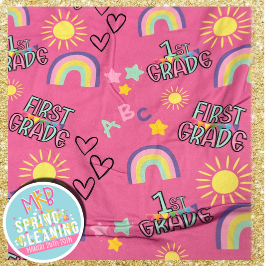 1st Grade (Pink/Rainbows) SpringCleaning3.25