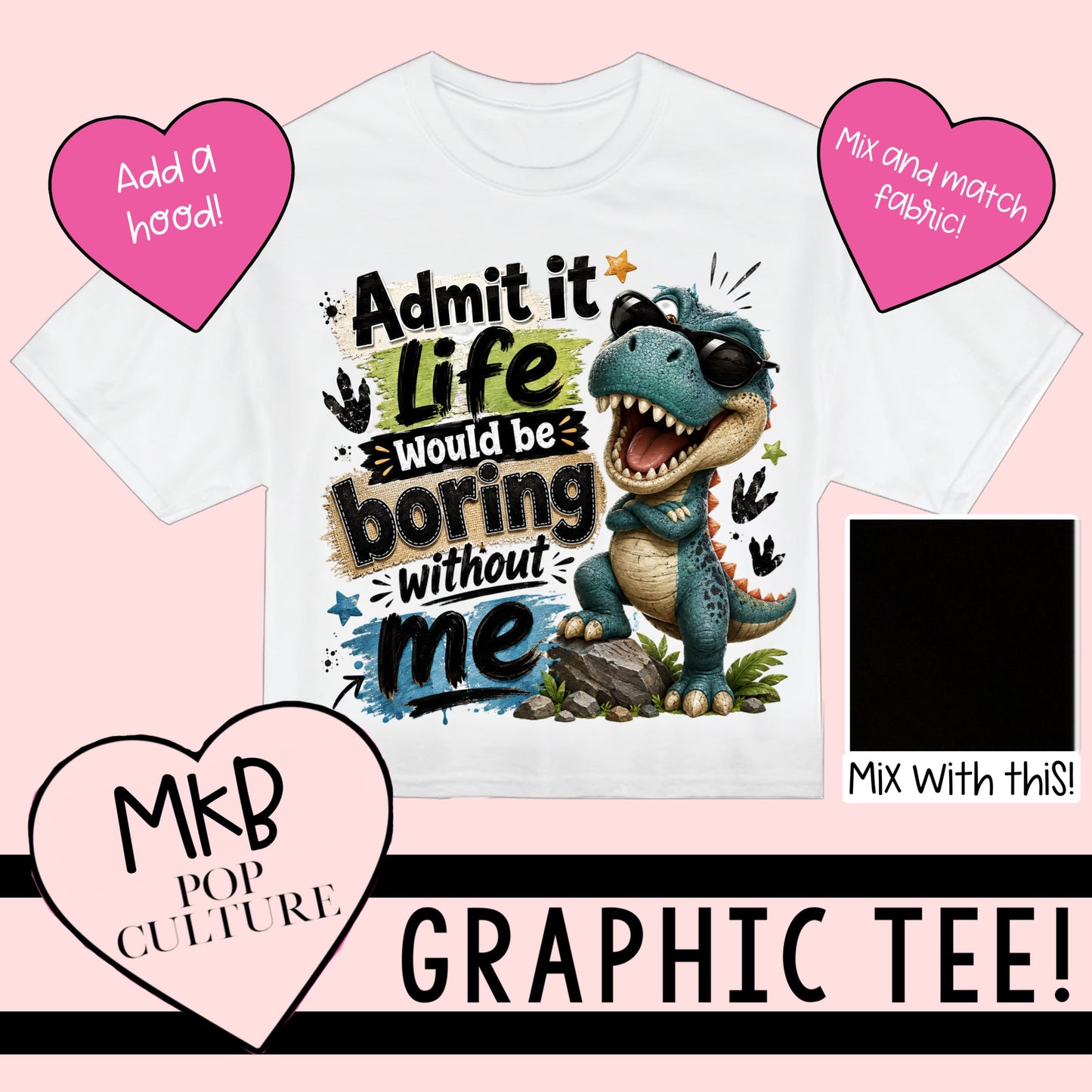 Boring *Blue* TEE MiniSolidStockUp6.15