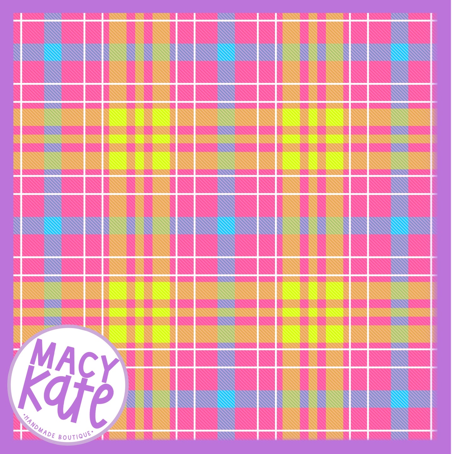 SS Pink Plaid TEEParty6.6