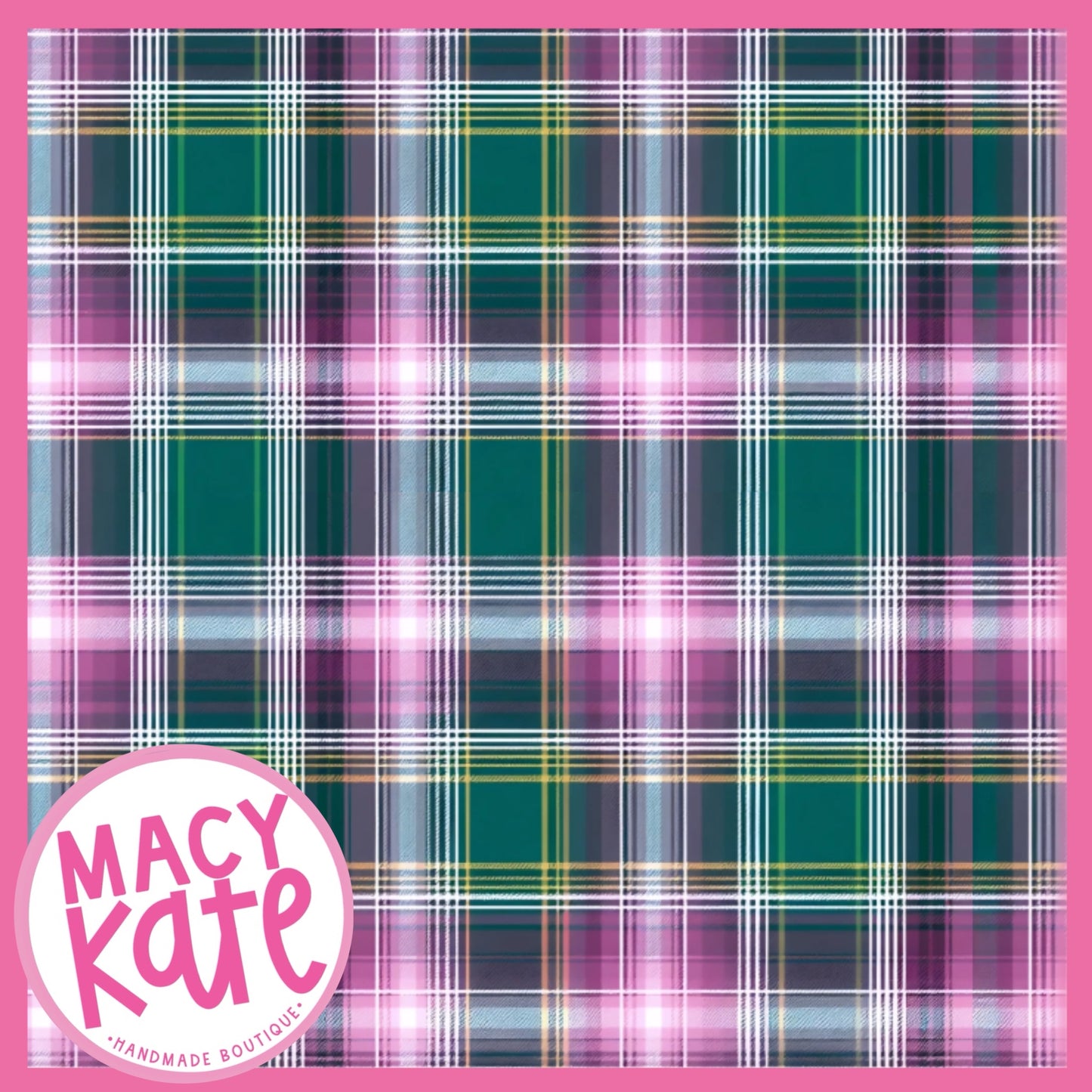 Berry Green Plaid Floral AwesomeAutumn8.21