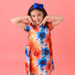 Orange and Blue Flowers *FABRIC ONLY!* MomInsider5.9