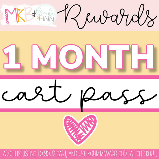 1 Month Cart Pass (MKB REWARDS) MKBRewardProgram
