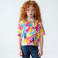 Rainbow Check Patchwork Cute&Colorful7.24