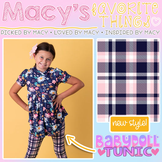 Pink/Navy Plaid MFT10.22