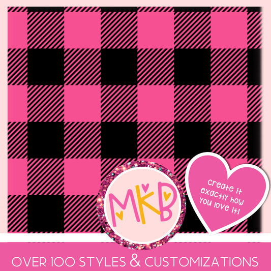 Pink Plaid *MOMMY* LovetoShine10.10