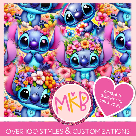 Stitch Floral *MOMMY* LovetoShine10.10