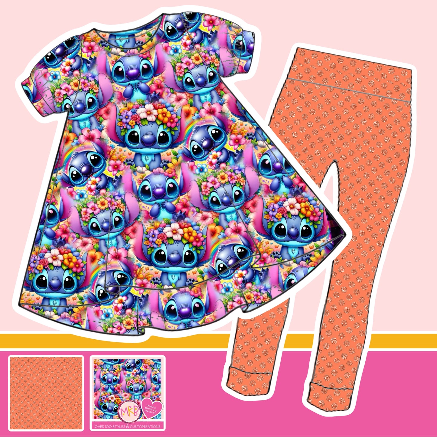 Stitch Floral *MOMMY* LovetoShine10.10