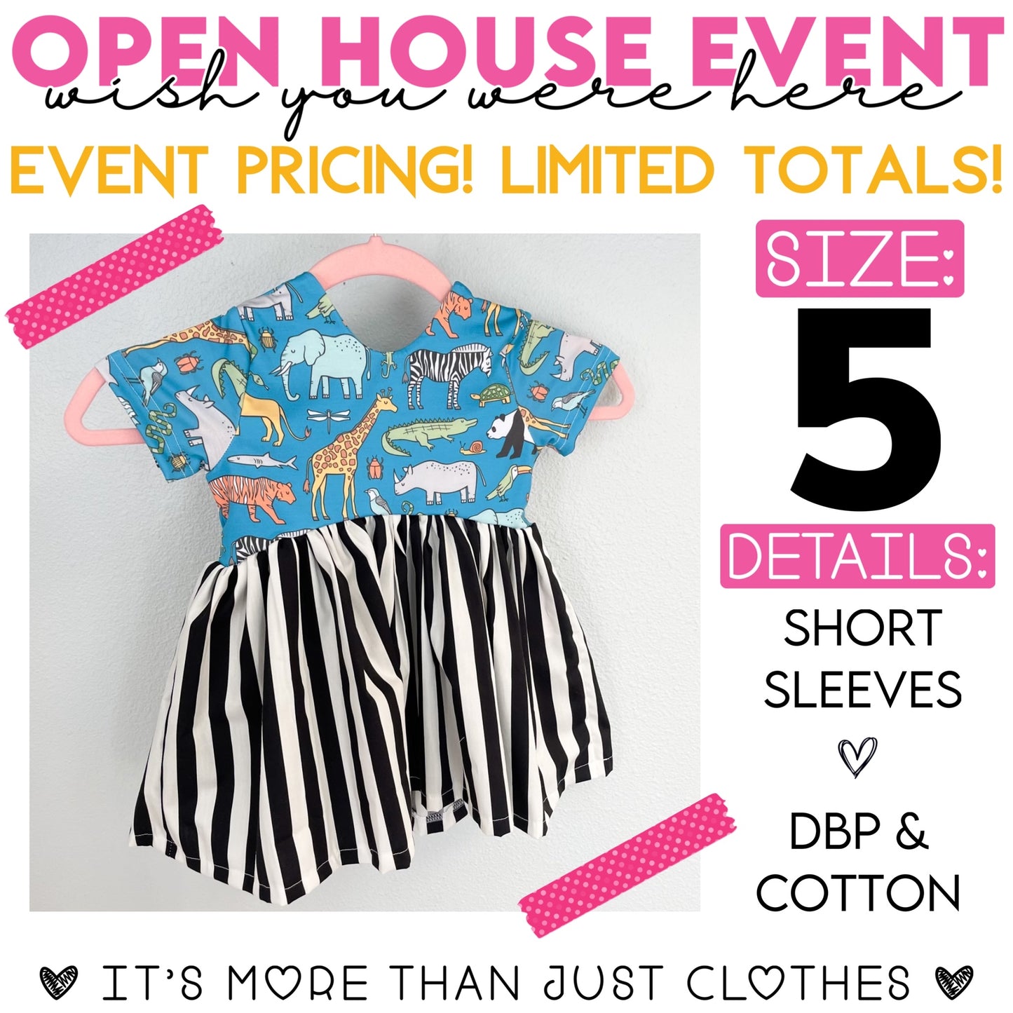 Animal/Black and White Skirt {Size 5} OpenHouse2023