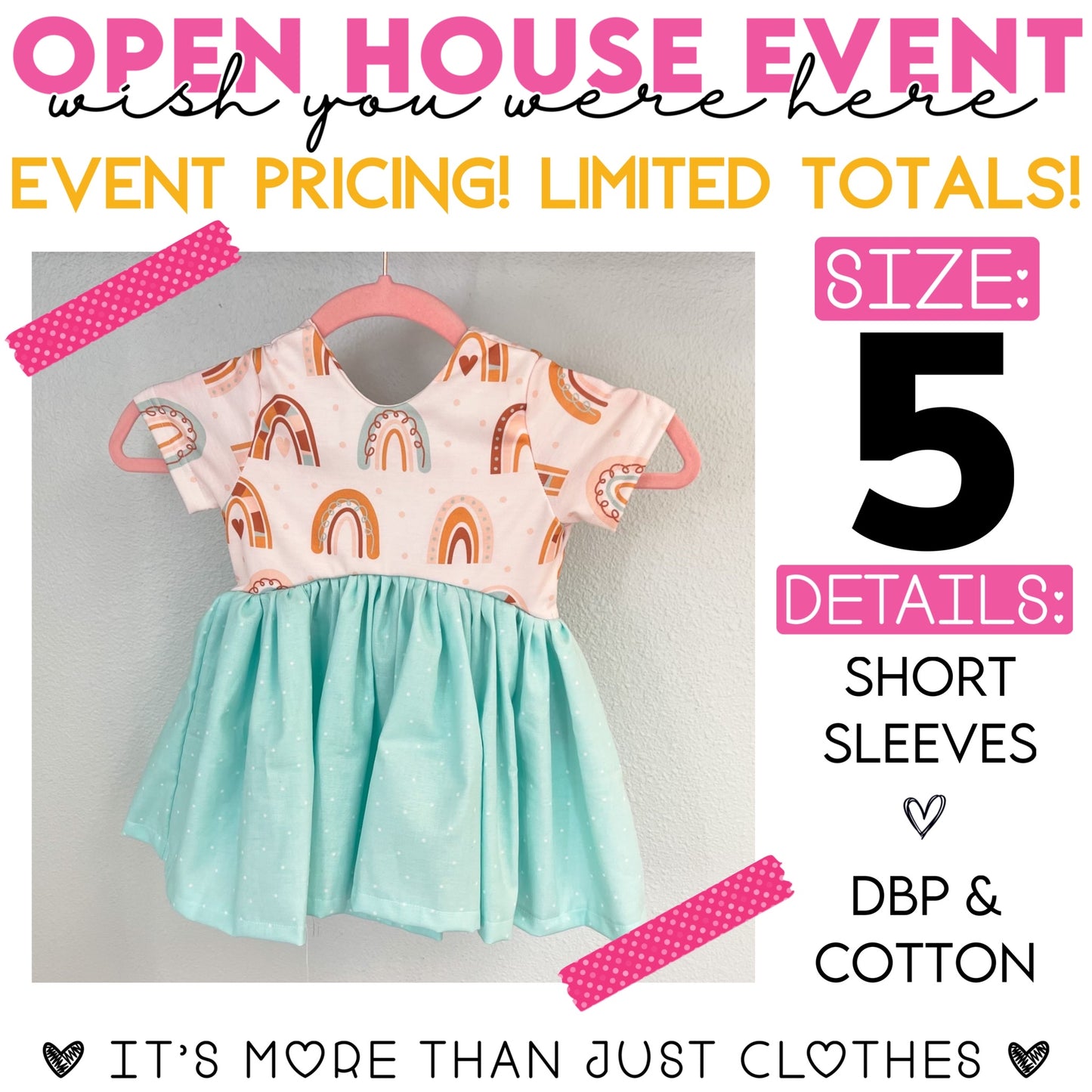 Rainbows/Mint Skirt Skirt {Size 5} OpenHouse2023