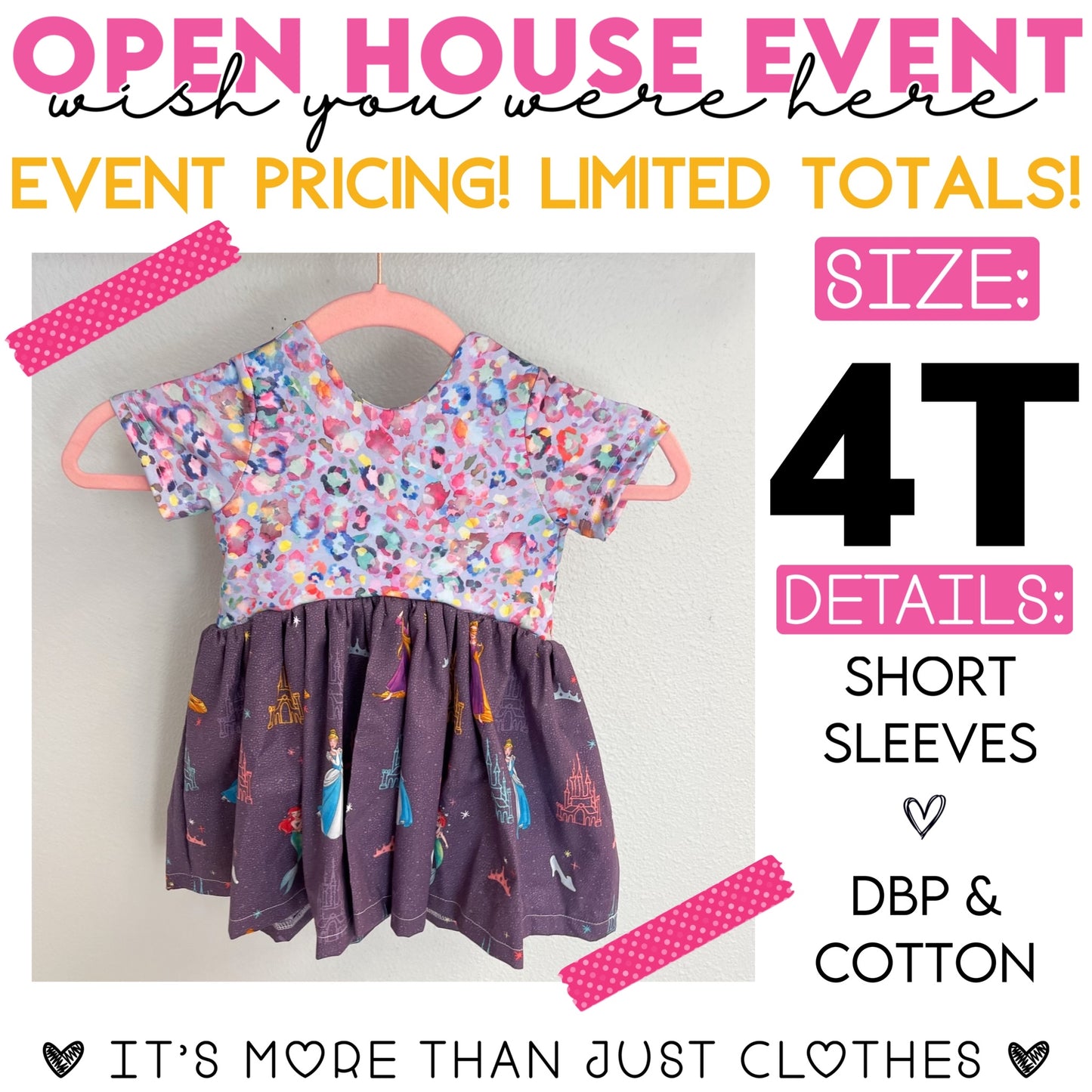 Leopard/Princess Skirt {Size 4T} OpenHouse2023