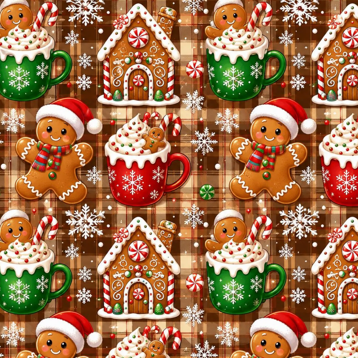 Gingerbread Plaid CPFUN9.16